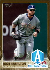 2015 Topps Update Gold #US257 Josh Hamilton /2015